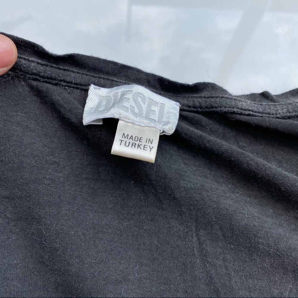 Diesel Long Sleeve Gray Brown T-Shirt S - Picture 8 of 11